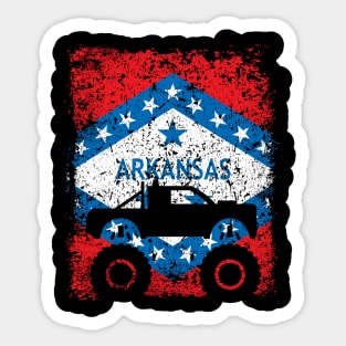 Monster Truck Arkansas 4X4 Sticker